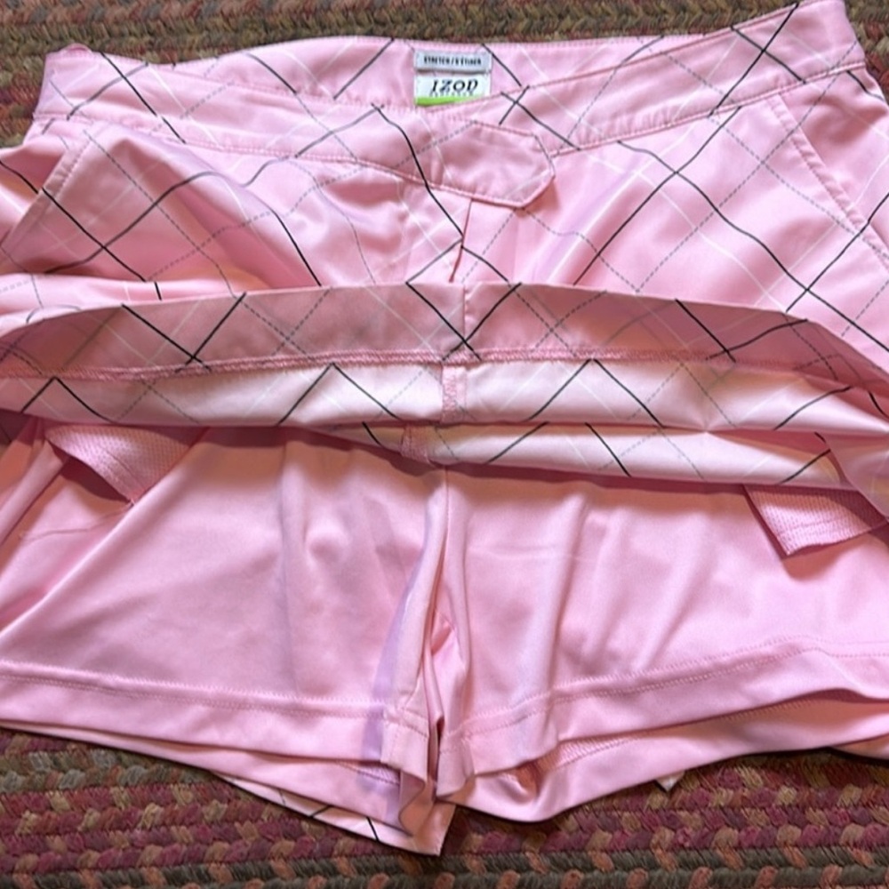 IZOD PINK PLAID GOLF/Tennis SKIRT SKORT Pink Plaid size 10